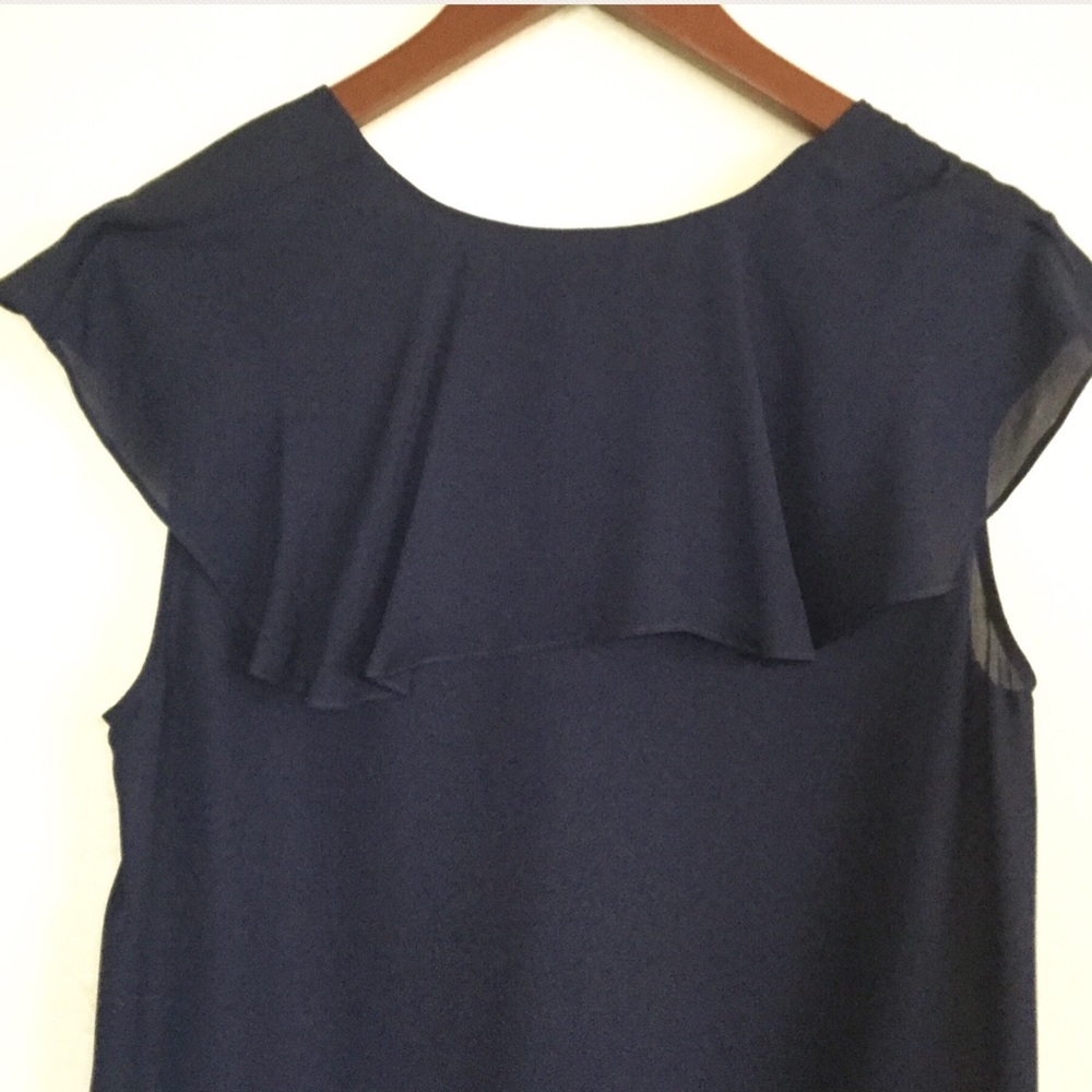 ๐บSOLD๐บ Haute Hippie Ruffle Lace Up Silk Top - Picture 7 of 8